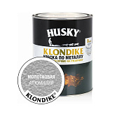  Эмаль с молотковым эффектом алюминий HUSKY-KLONDIKE 0.9л 