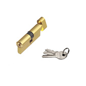  Цилиндр ключ/вертушка МЦ-80 (45-35) ЛУВ-80 (латунь/золото) Нора-М 