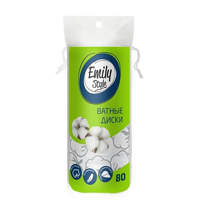 Ватные диски Emily Style 80шт Ватные диски Emily Style 80шт