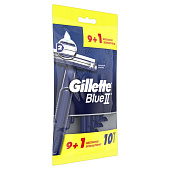  Станок для бритья одноразовый GILLETTE Blue II увлаж.полоска 10шт 