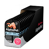 Влажный корм AlphaPet Superpremium для стерилизованных кошек, 80 г, анчоус/креветки в соусе Влажный корм AlphaPet Superpremium для стерилизованных кошек, 80 г, анчоус/креветки в соусе