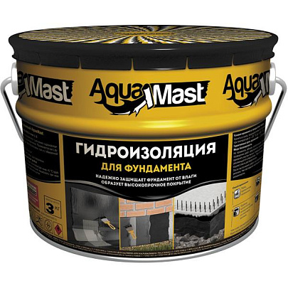 Мастика битумная AquaMast фундамент /3кг Мастика битумная AquaMast фундамент /3кг