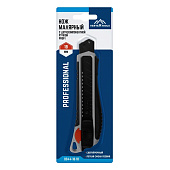 Нож 18мм, выдвижное лезвие, двухкомпонентная рукоятка, Vertextools Нож 18мм, выдвижное лезвие, двухкомпонентная рукоятка, Vertextools