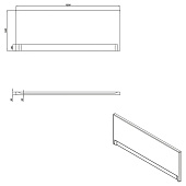  Экран для ванны Lorena Universal Type 1 150 Cersanit 
