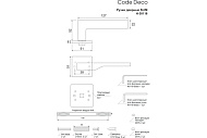 Ручка дверная Code Deco Slim H-30116-A-GRF графит Ручка дверная Code Deco Slim H-30116-A-GRF графит