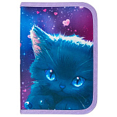 Пенал BRAUBERG, 1 отделение, 1 откидная планка, полиэстер, 21х14 см, Anime cat, 272322 Пенал BRAUBERG, 1 отделение, 1 откидная планка, полиэстер, 21х14 см, Anime cat, 272322