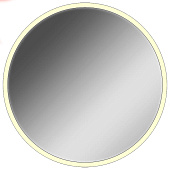  Зеркало с LED подсветкой Moon 72 white с теплой подсветкой без кнопки Sansa SMo1047Z Домино 