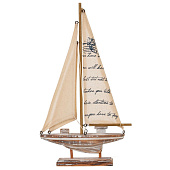  Изделие декоративное "Корабль", L19,5 W3,5 H34 см, 800465 
