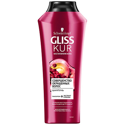 Шампунь Gliss Kur 400 Совершенство окрашенных волос Шампунь Gliss Kur 400 Совершенство окрашенных волос