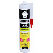 Клей GROVER GR70 жидкие гвозди, прозрачный, экстрапрочный 300 мл Клей GROVER GR70 жидкие гвозди, прозрачный, экстрапрочный 300 мл