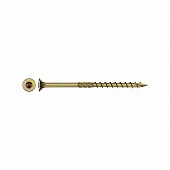 Саморез конструкционный потай Torx 6,0х100, желтый цинк, 2шт Саморез конструкционный потай Torx 6,0х100, желтый цинк, 2шт