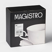 Чайная пара фарфоровая Magistro «Сюита», 2 предмета, белый 9335911 Чайная пара фарфоровая Magistro «Сюита», 2 предмета, белый 9335911