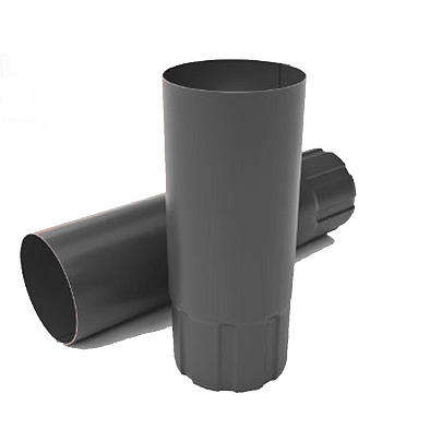 Труба круглая 3м 125 х90 OSNO (RAL7024) Труба круглая 3м 125 х90 OSNO (RAL7024)