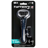 Станок для бритья TOPTECH 3 RAZOR MAN PROFESSIONAL +2 кассеты (совместимы с Мак3) Станок для бритья TOPTECH 3 RAZOR MAN PROFESSIONAL +2 кассеты (совместимы с Мак3)