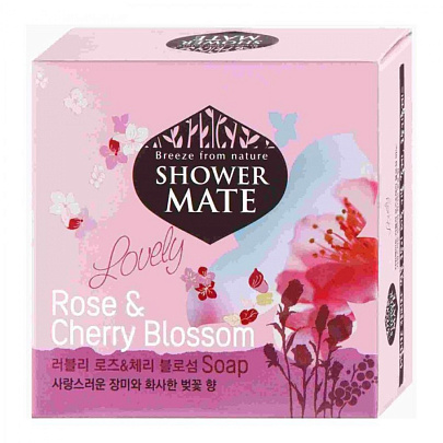 Мыло косметическое Shower Mate "Розовое" 100 г Мыло косметическое Shower Mate "Розовое" 100 г