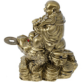  Фигурка декоративная Будда на денежной лягушке, 7,5х5х7,5 см, 804500 