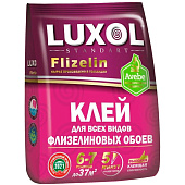 Клей обойный LUXOL флизелин Стандарт 200 г Клей обойный LUXOL флизелин Стандарт 200 г